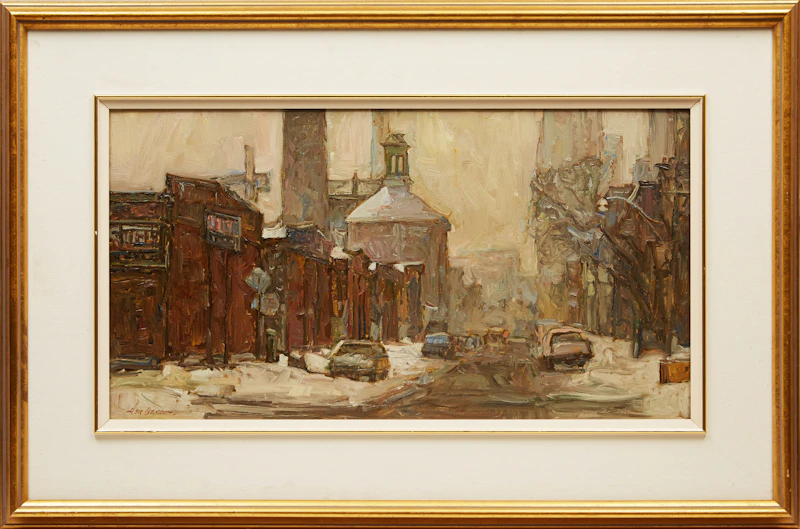 Donald Besco, Gooderham & Worts, Snow, oil on board - view 2
