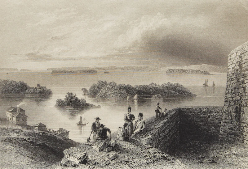 William Henry Bartlett, View from the Citadel at Kingston