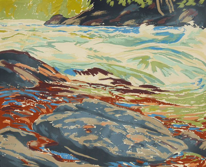 Untitled (Rushing River) by Joseph Ernest Sampson