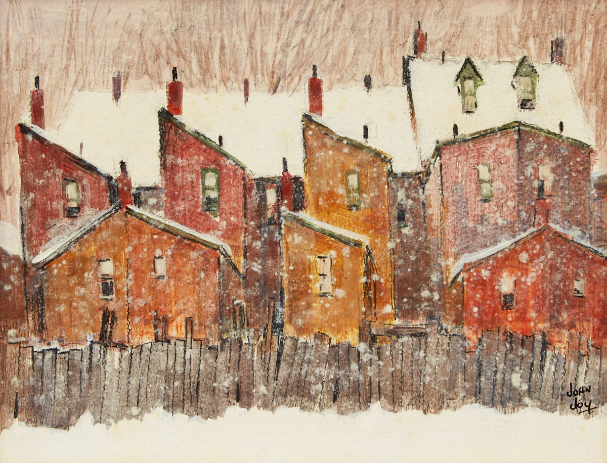 John Joy, King St. West, oil on board