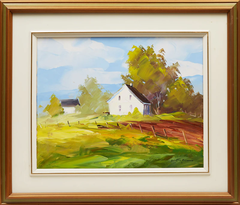 Christian Bergeron, Maison de Charlevoix, oil on canvas - view 3