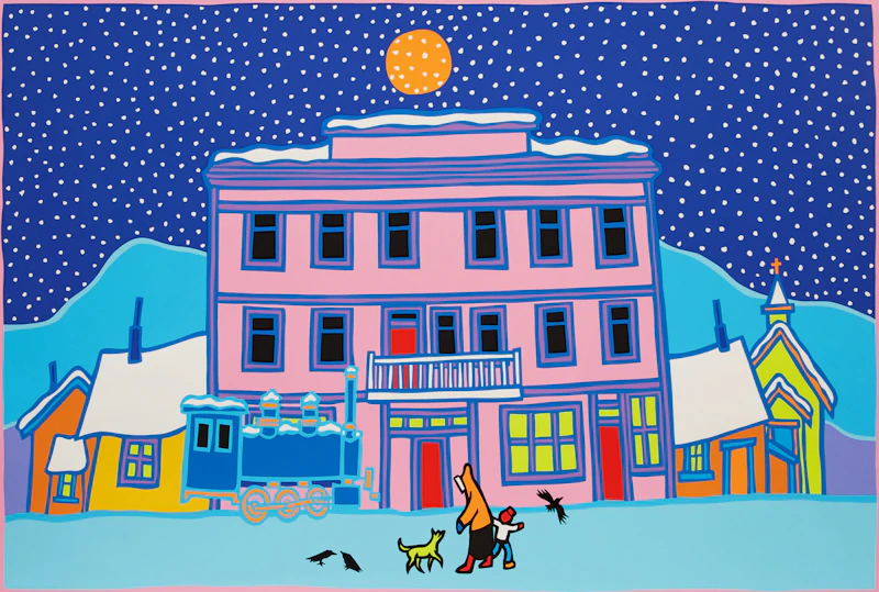 Ted Harrison, Carcross Winter