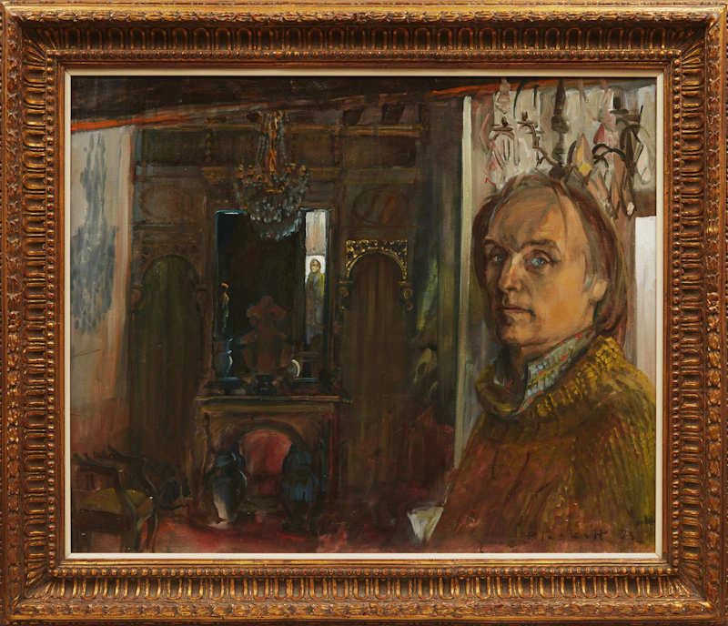 Joseph Francis Plaskett, The Artist at 2 Rue Pecquay, oil  on canvas, 1975 - view 2