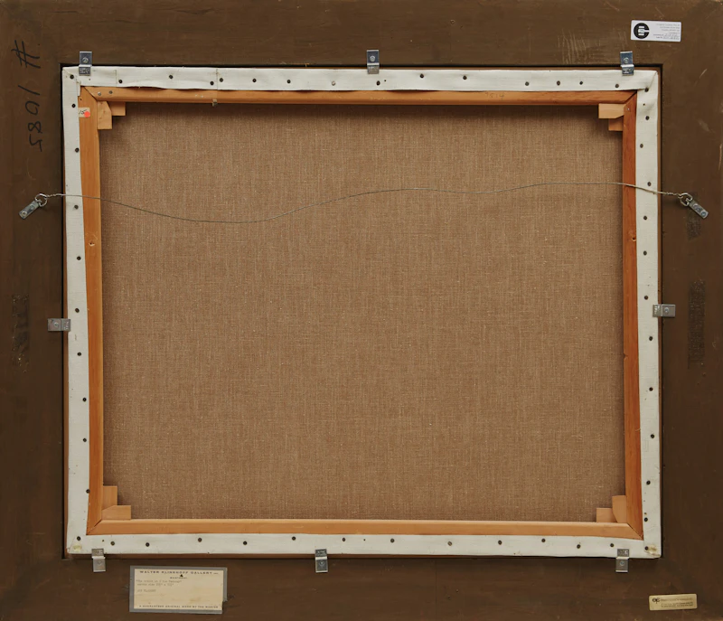 Joseph Francis Plaskett, The Artist at 2 Rue Pecquay, oil  on canvas, 1975 - view 3