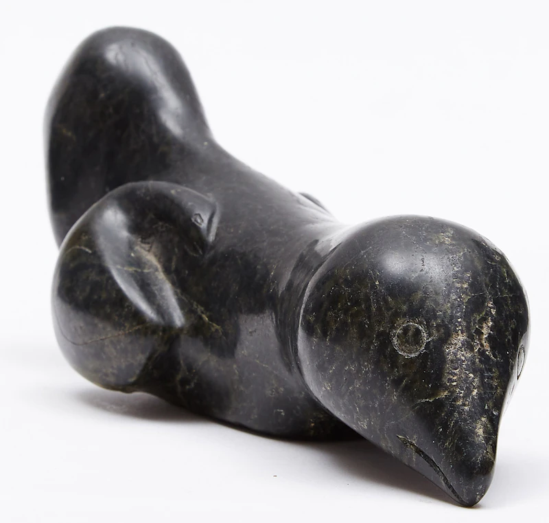 Simeonie Quppapik, Bird Transformation, stone, 1987 - view 2