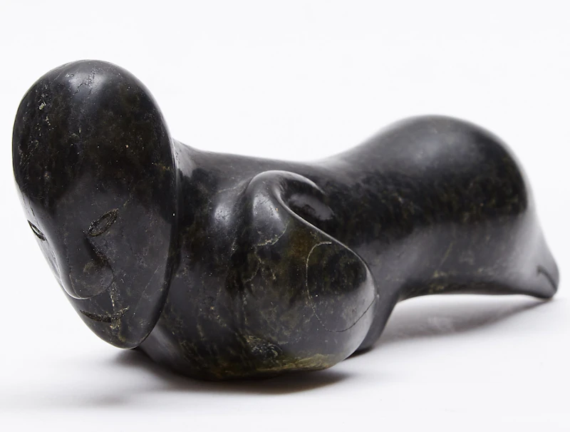 Simeonie Quppapik, Bird Transformation, stone, 1987 - view 3