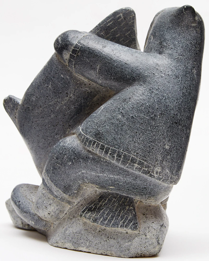 Kakagayuk, Hunter with Catch, stone - view 4