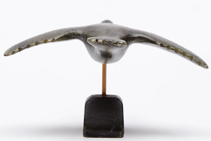 Unidentified Inuit Artist, Goose in Flight, stone; wood - view 4