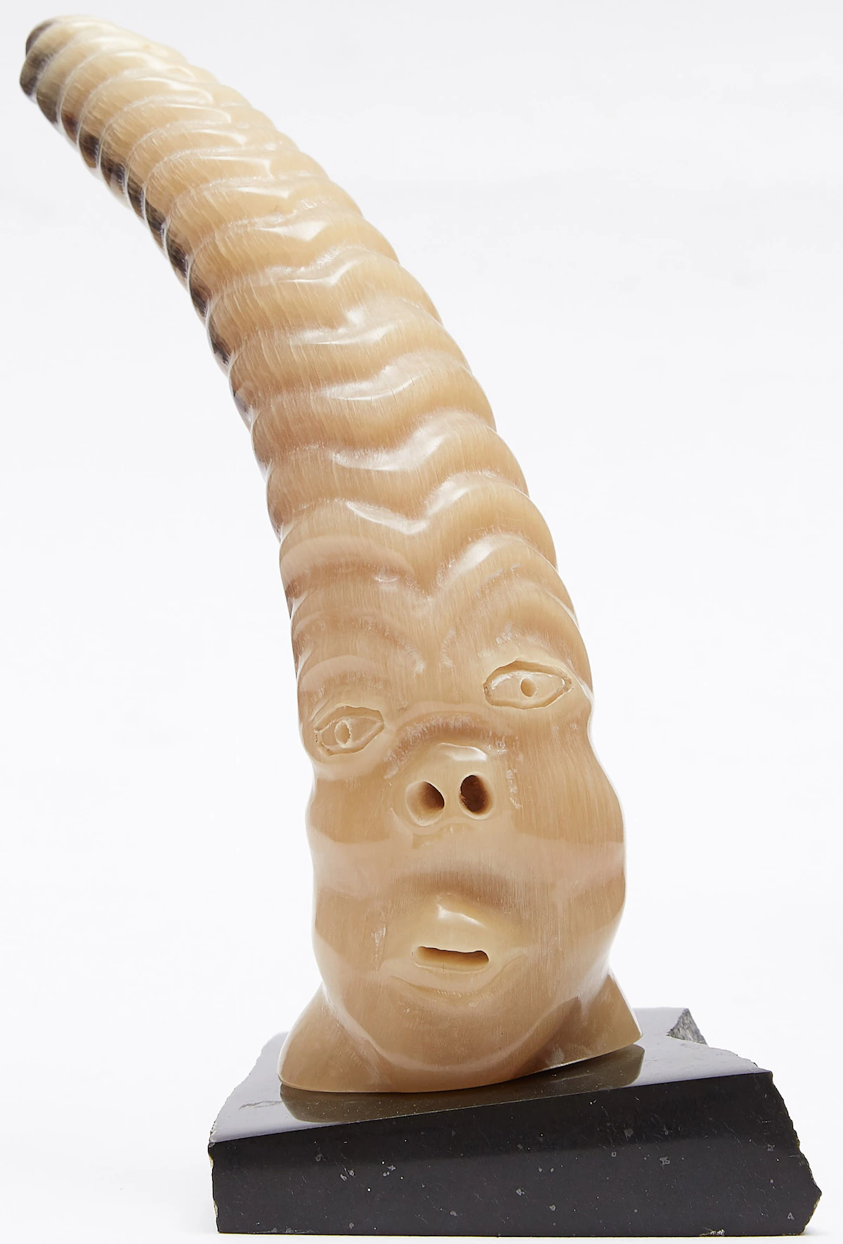 Ronald Nookiguak, Spirit, ivory; stone; metal