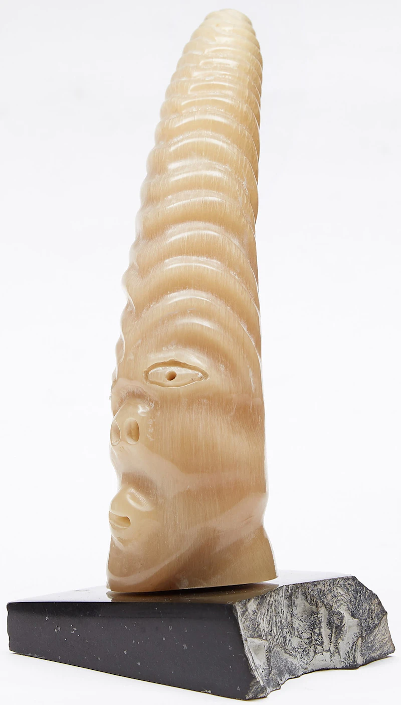Ronald Nookiguak, Spirit, ivory; stone; metal - view 3