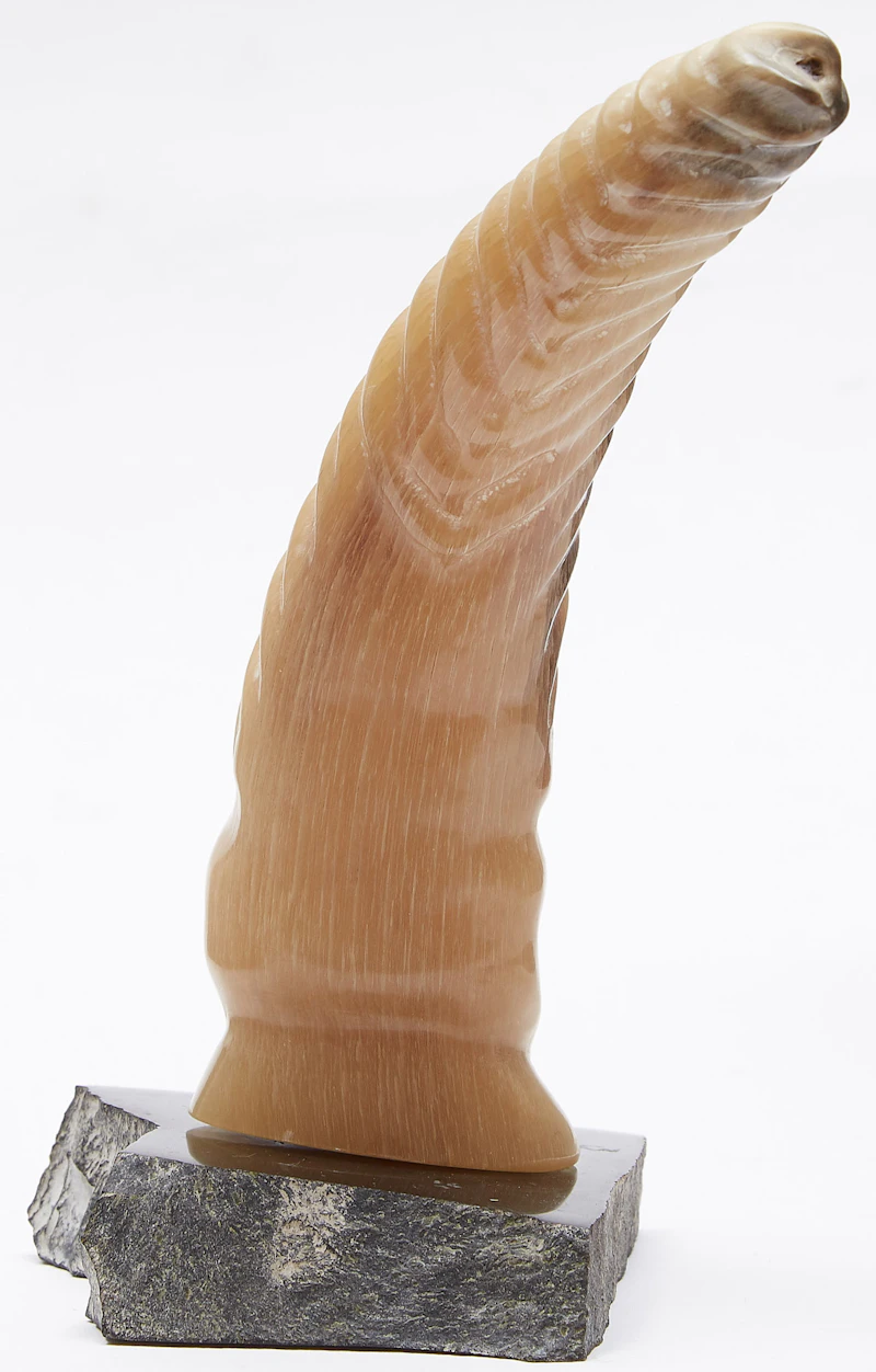 Ronald Nookiguak, Spirit, ivory; stone; metal - view 4