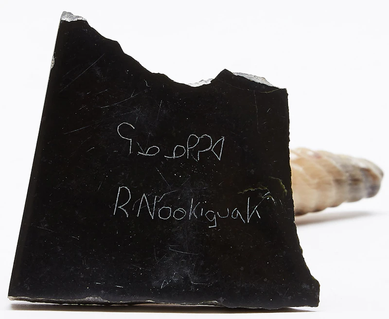 Ronald Nookiguak, Spirit, ivory; stone; metal - view 5