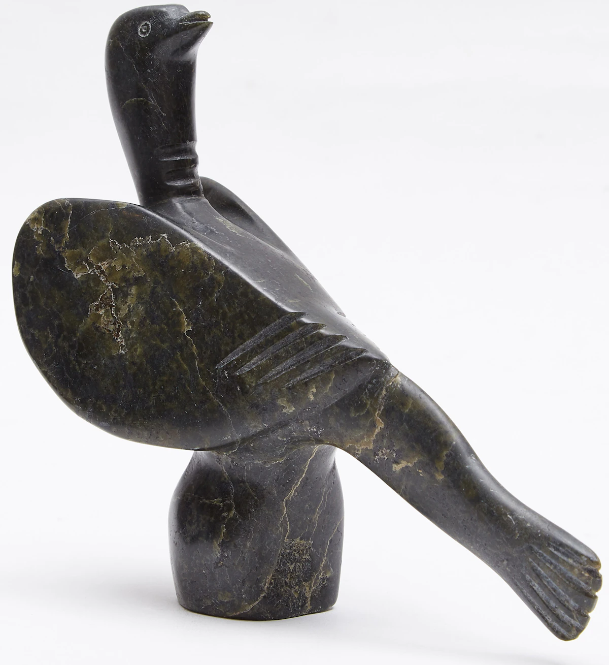 Unidentified Inuit Artist, Alert Bird, stone