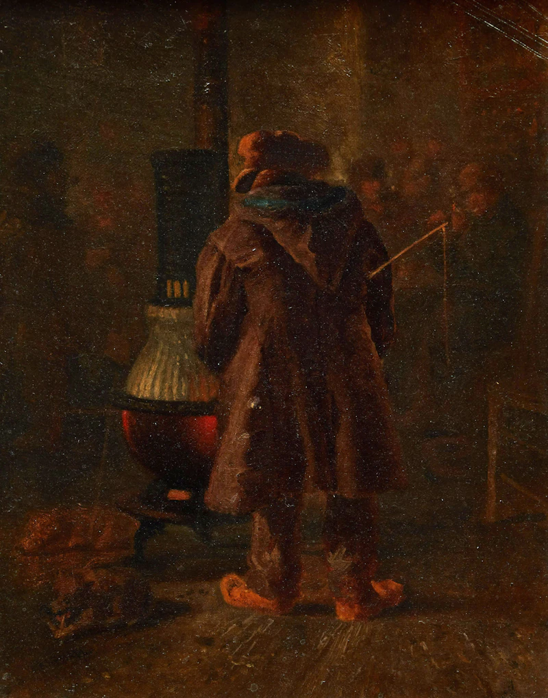 William Raphael, The Coachman, oil on canvas - view 2