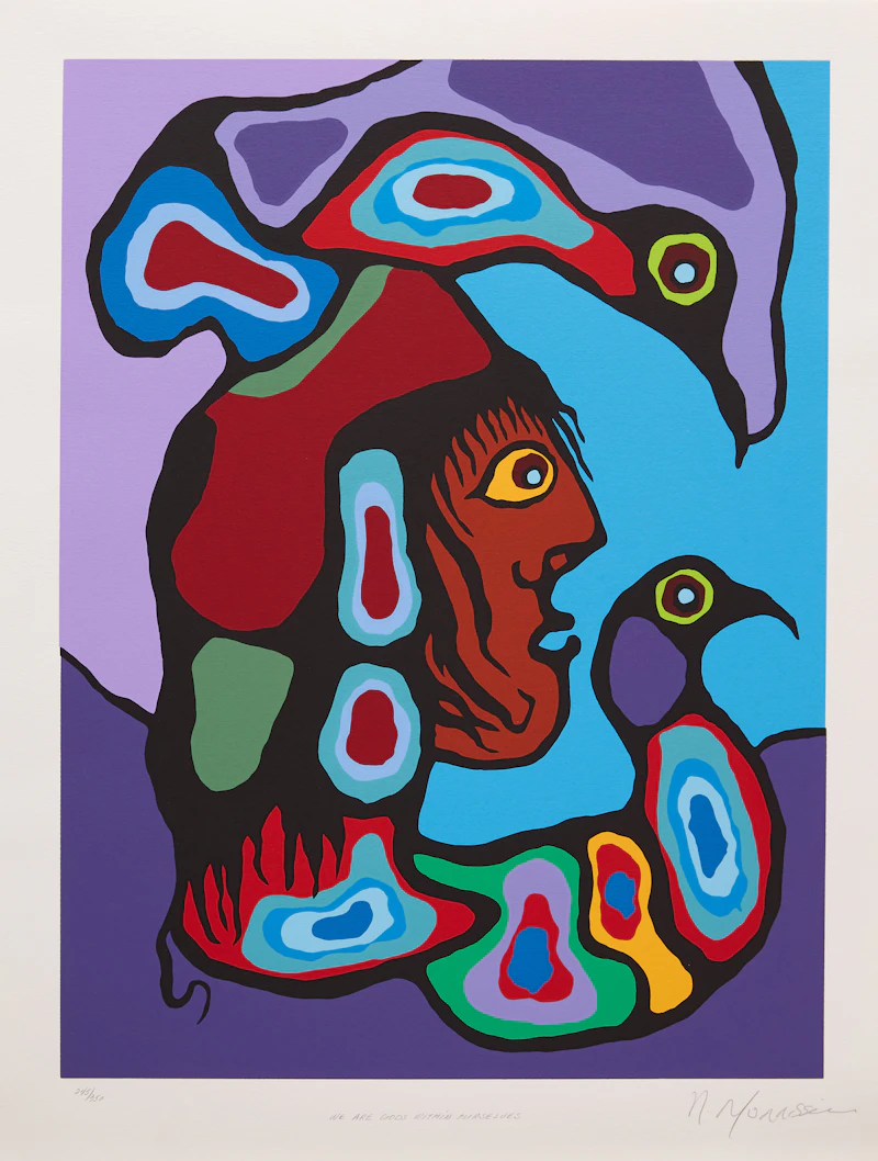 Norval Morrisseau, Set of Six Silkscreens, colour silkscreens - view 6