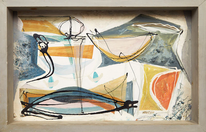 Thomas Sherlock Hodgson, Untitled Abstract, mixed media on board - view 2