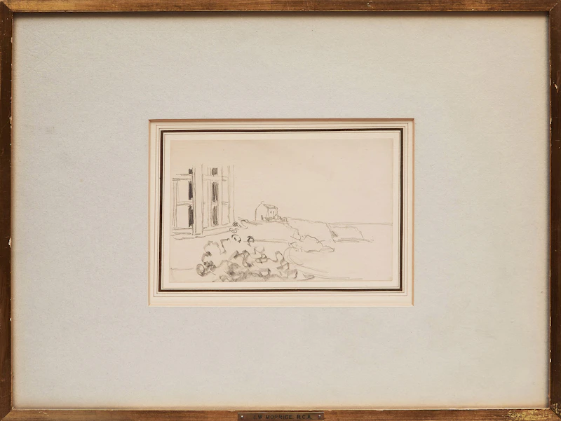 James Wilson Morrice, Untitled (Shoreline), pencil drawing - view 2