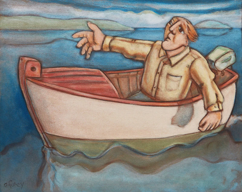Man in Boat by Conrad Furey