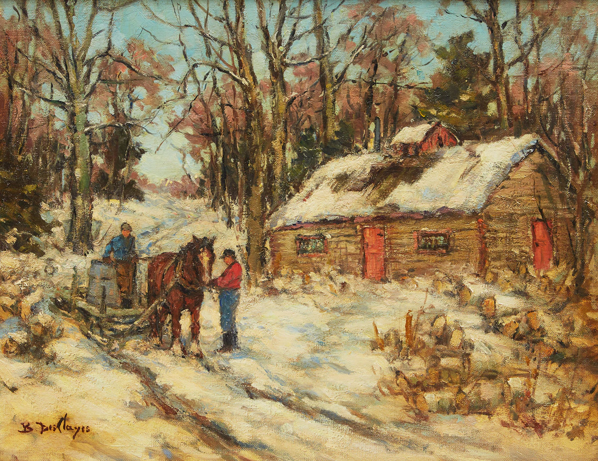 Berthe Des Clayes, The Old Sugar House, oil on canvas