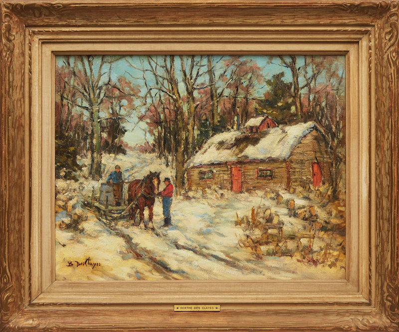 Berthe Des Clayes, The Old Sugar House, oil on canvas - view 2