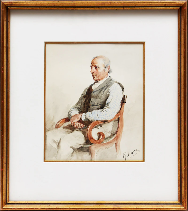 Robert Harris, My Favourite Model, watercolour - view 2
