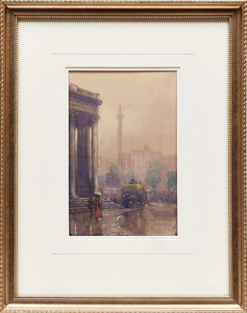 Frederic Marlett Bell-Smith, Trafalgar Square, watercolour - view 2