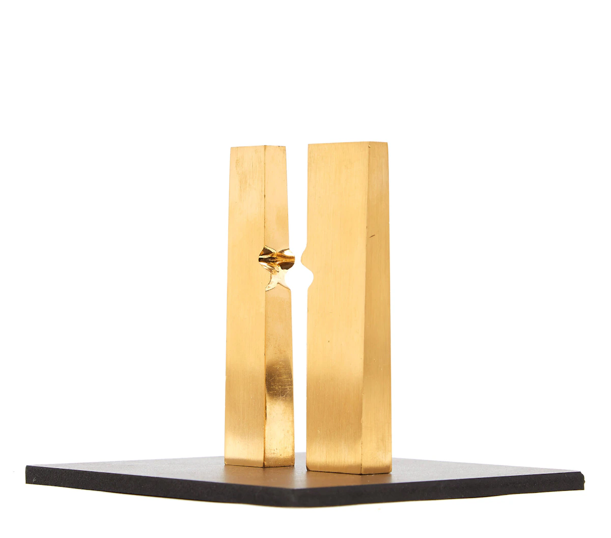 Charles Daudelin, Duo-deu, gilt bronze (two pieces), 1979