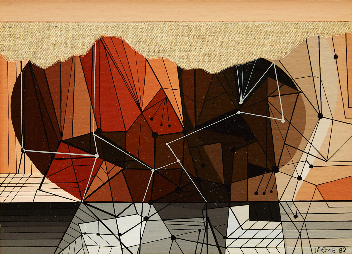 Jean-Paul Jérôme, Météore, acrylic on canvas, 1982