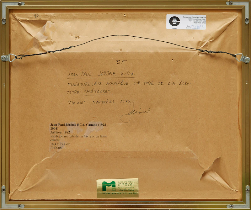 Jean-Paul Jérôme, Météore, acrylic on canvas, 1982 - view 3