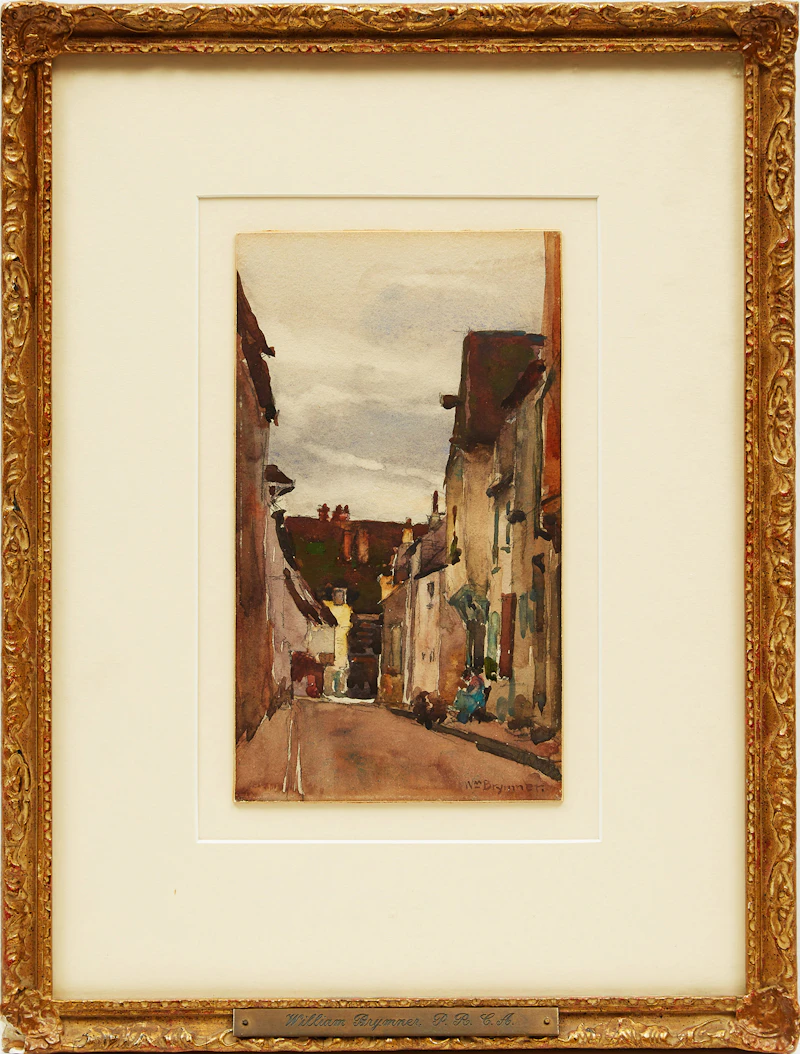 William Brymner, Village Street, watercolour - view 2