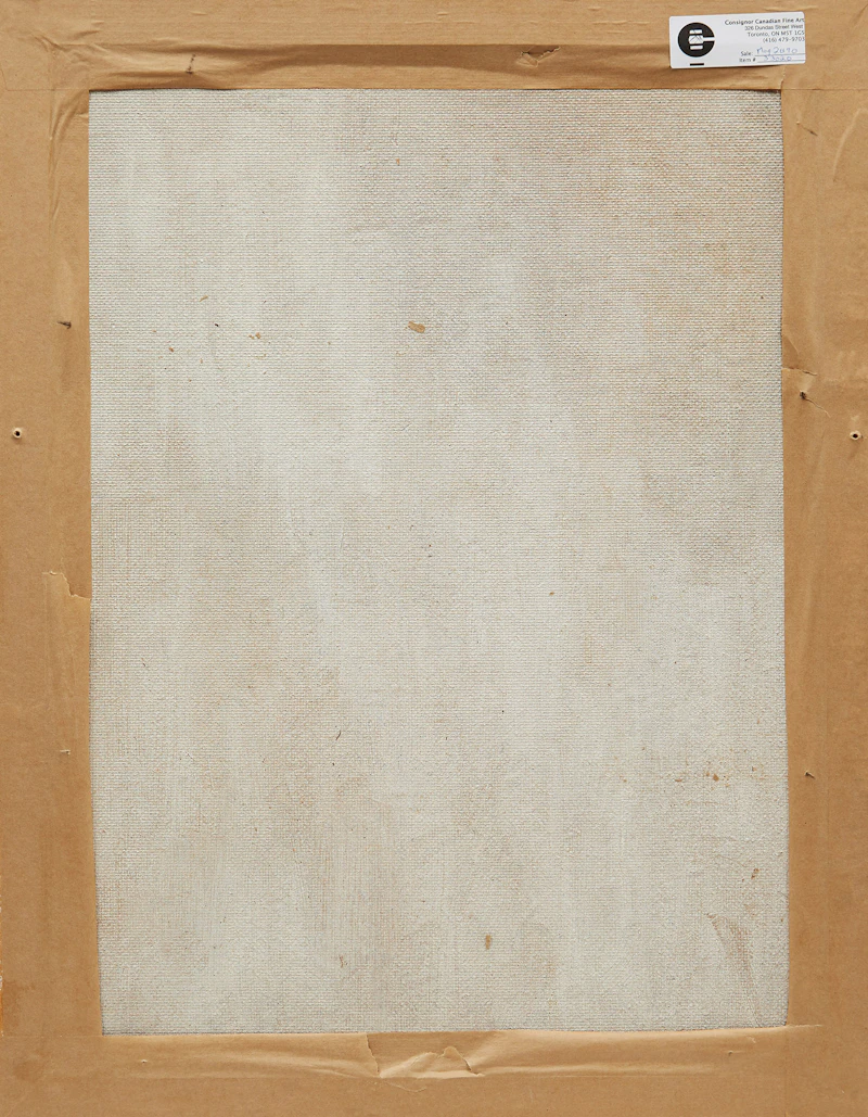 Léon Bellefleur, Abstraction, oil on board, 1975 - view 3