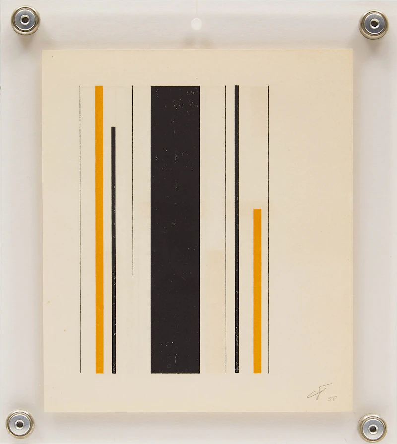 Claude Tousignant, Sans titre, double-sided silkscreen, 1958 - view 2