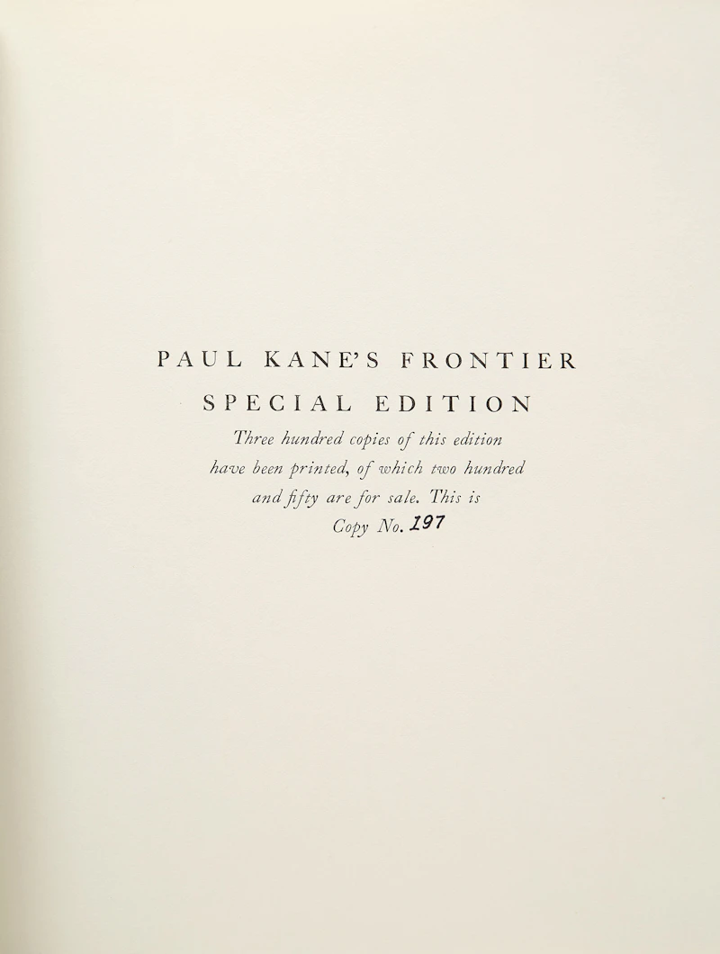 John Russell Harper, Paul Kane’s Frontier (Special Edition), book - view 2