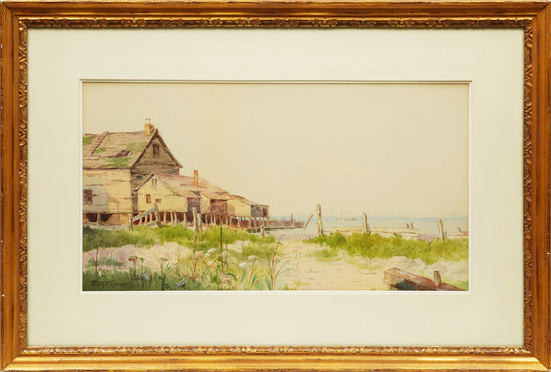 Farquhar McGillivray Strachan Knowles, Old Fish House, the Maritimes, watercolour, 1889 - view 2