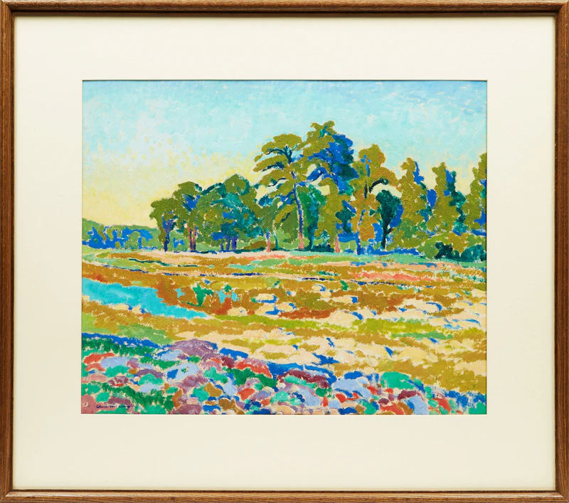 Clark Holmes McDougall, Landscape, Glen Allan, oil on paper, 1952 - view 2