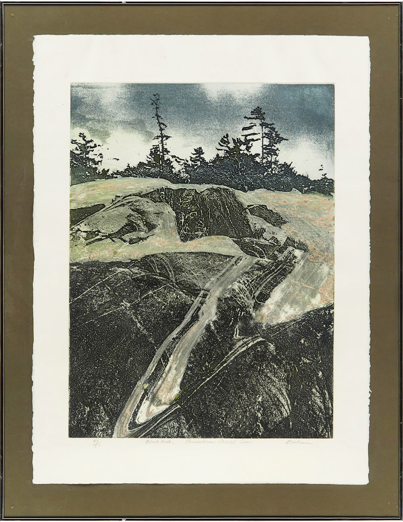 Edward John Bartram, Black Rock, Precambrian Shield Series, etching - view 2