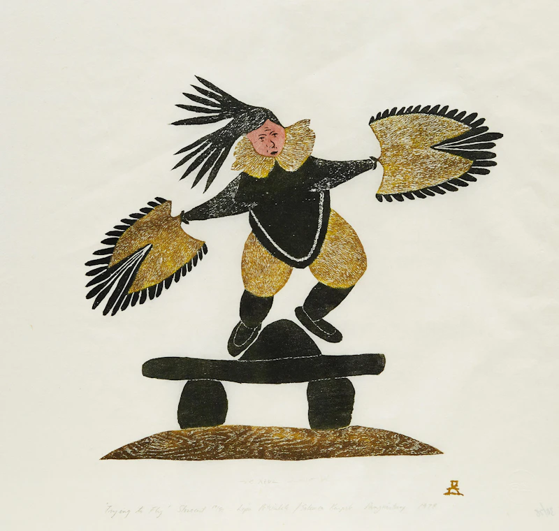Trying to Fly by Lipa Pitsiulak and Solomon Karpik