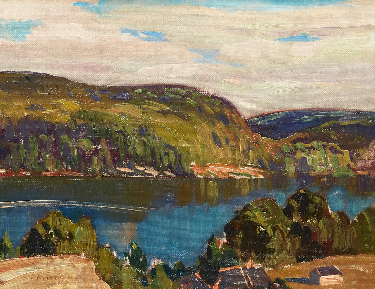 Joseph Ernest Sampson, Lake Kashagawigamog, Haliburton, oil on canvas