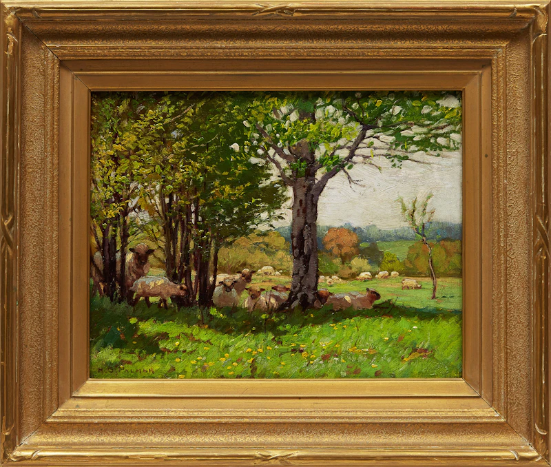 Herbert Sidney Palmer, In the Month of May, oil on board - view 2