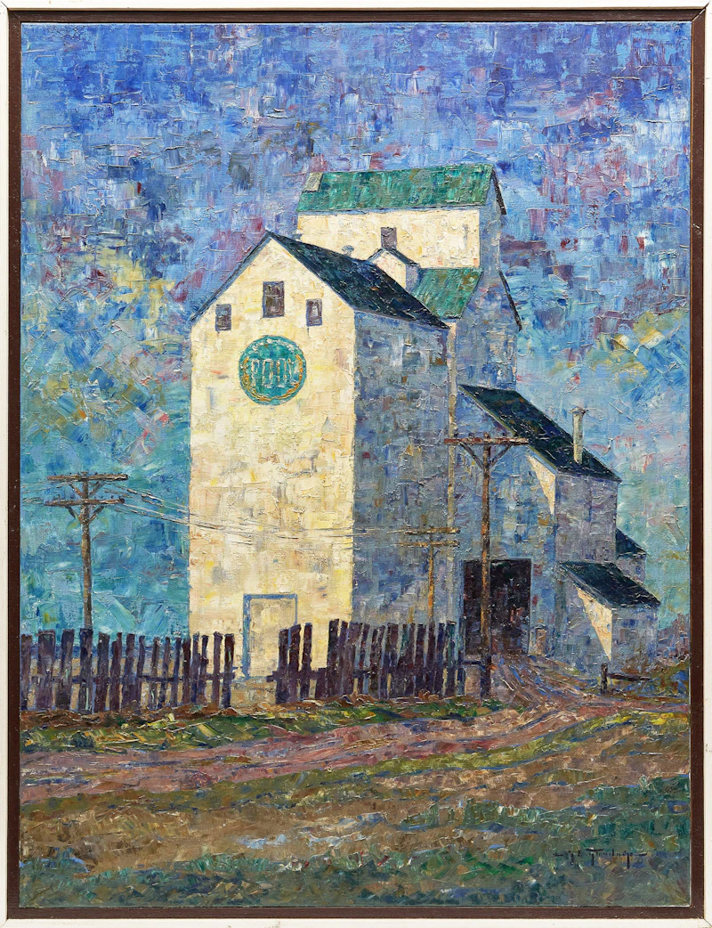 George Buytendorp, Manitoba Elevator, oil on canvas - view 2