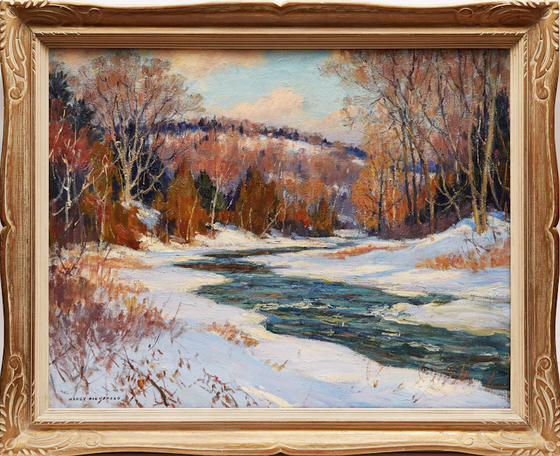 Manly Edward MacDonald, Winter Breakup on the Don, oil on canvas - view 2