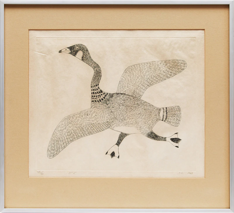 Lukta Qiatsuk, Goose, engraving, 1963 - view 2