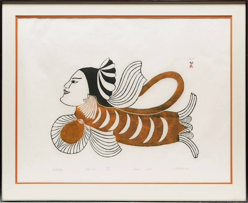 Pitaloosie Saila, Taleelayo, stonecut, 1974 - view 2