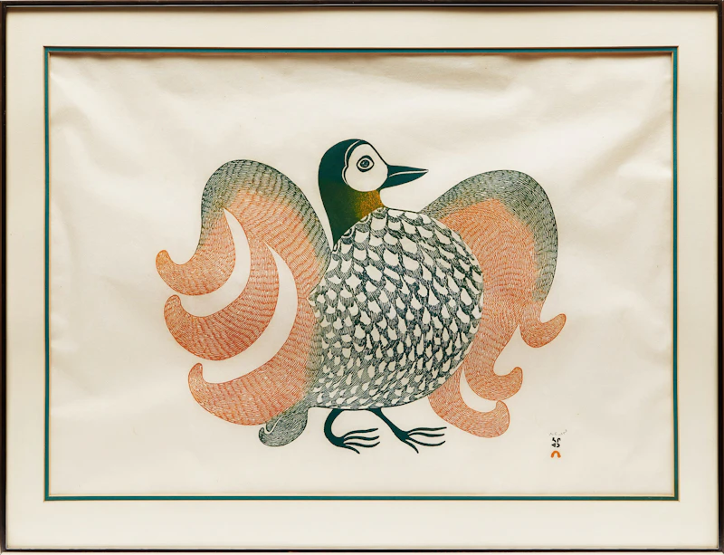 Pitaloosie Saila, Proud Bird, stonecut, 1975 - view 2