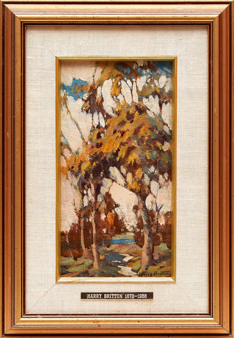 Harry Britton, Autumn Sketch, oil on canvas - view 2