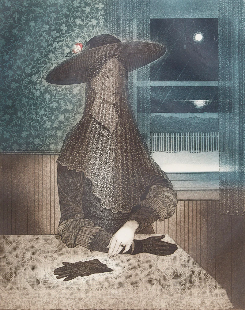 Beautiful Young Mummer in Margaret Feltham’s House by David Lloyd Blackwood
