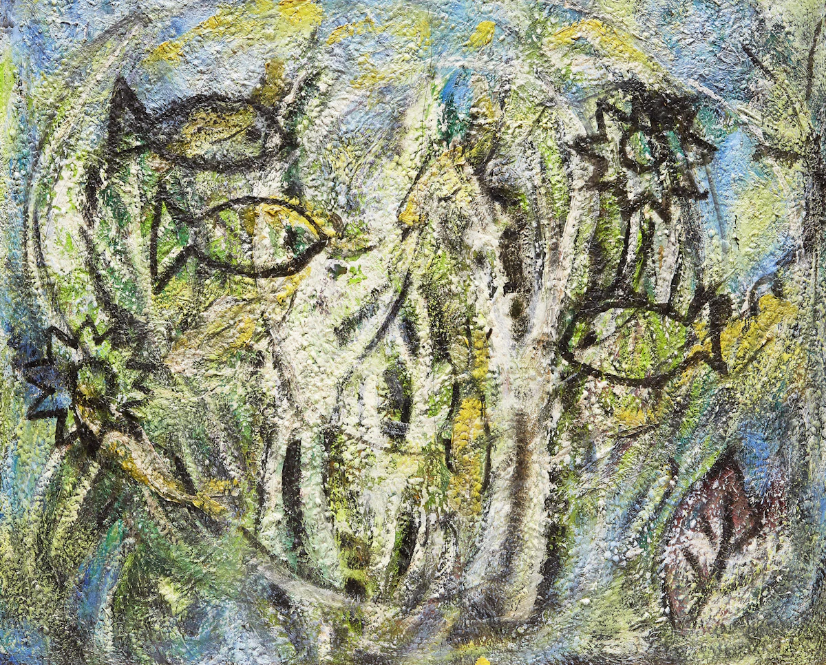 Mabel Irene Lockerby, Composition with Fish, oil on canvas
