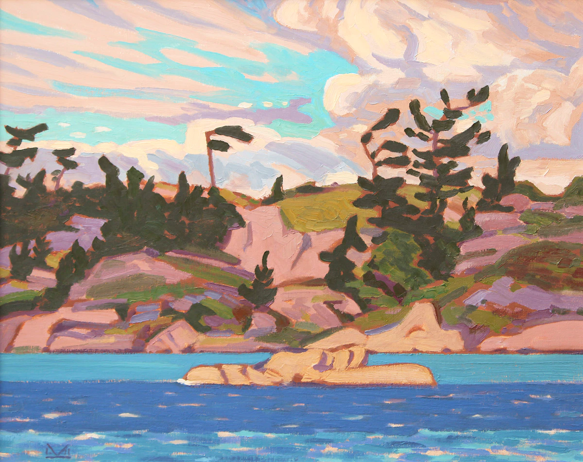 Illingworth Holey Kerr, Flag Tree, Georgian Bay, oil on canvas, 1983