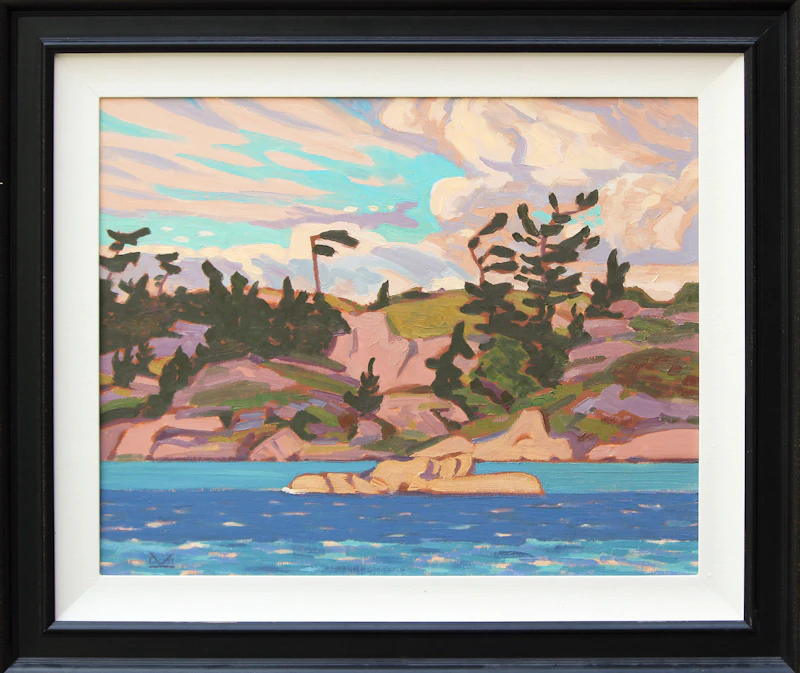 Illingworth Holey Kerr, Flag Tree, Georgian Bay, oil on canvas, 1983 - view 2
