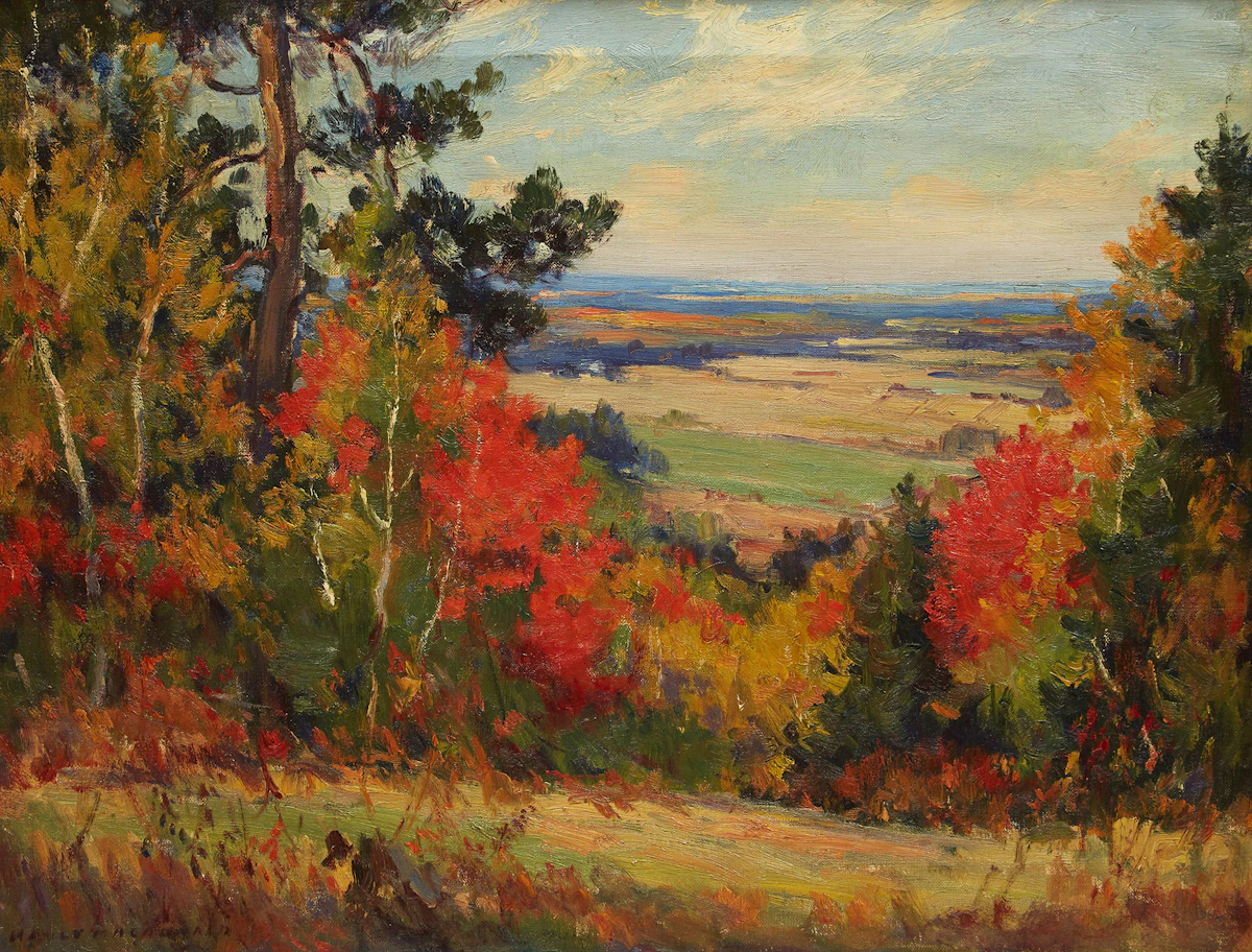 Manly Edward MacDonald, Autumn Landscape, oil on canvas